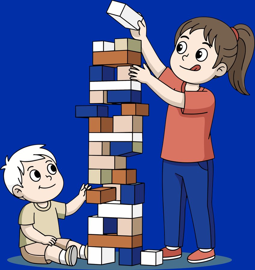 Illustration : une pile de blocs en équilibre instable, symbolisant les risques d'un accord commercial sans cadre juridique clair
